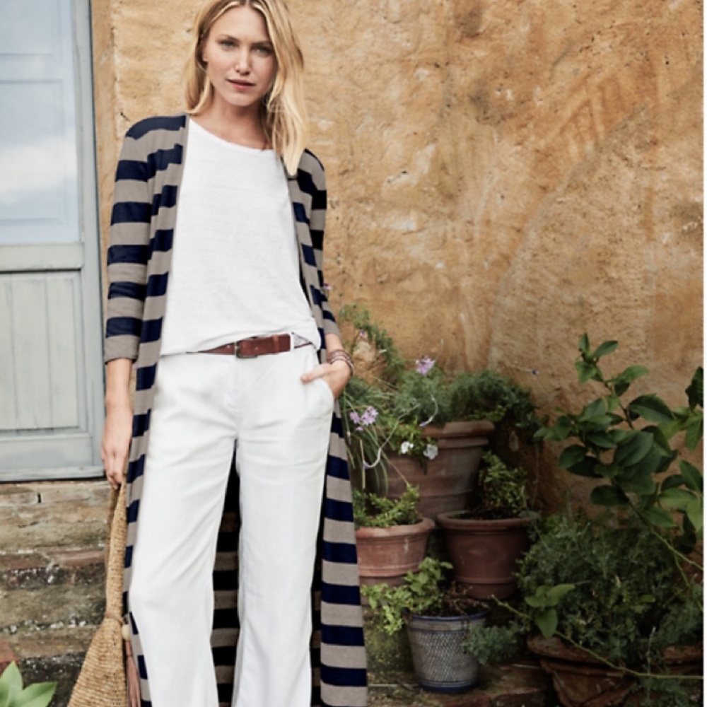 Garnet Hill Chevron Stripe Duster